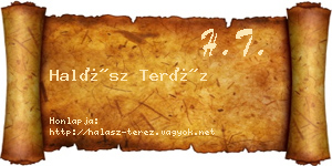 Halász Teréz névjegykártya